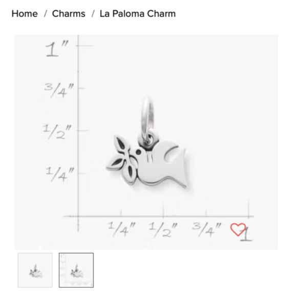 James Avery La Paloma Charm - Picture 4 of 4